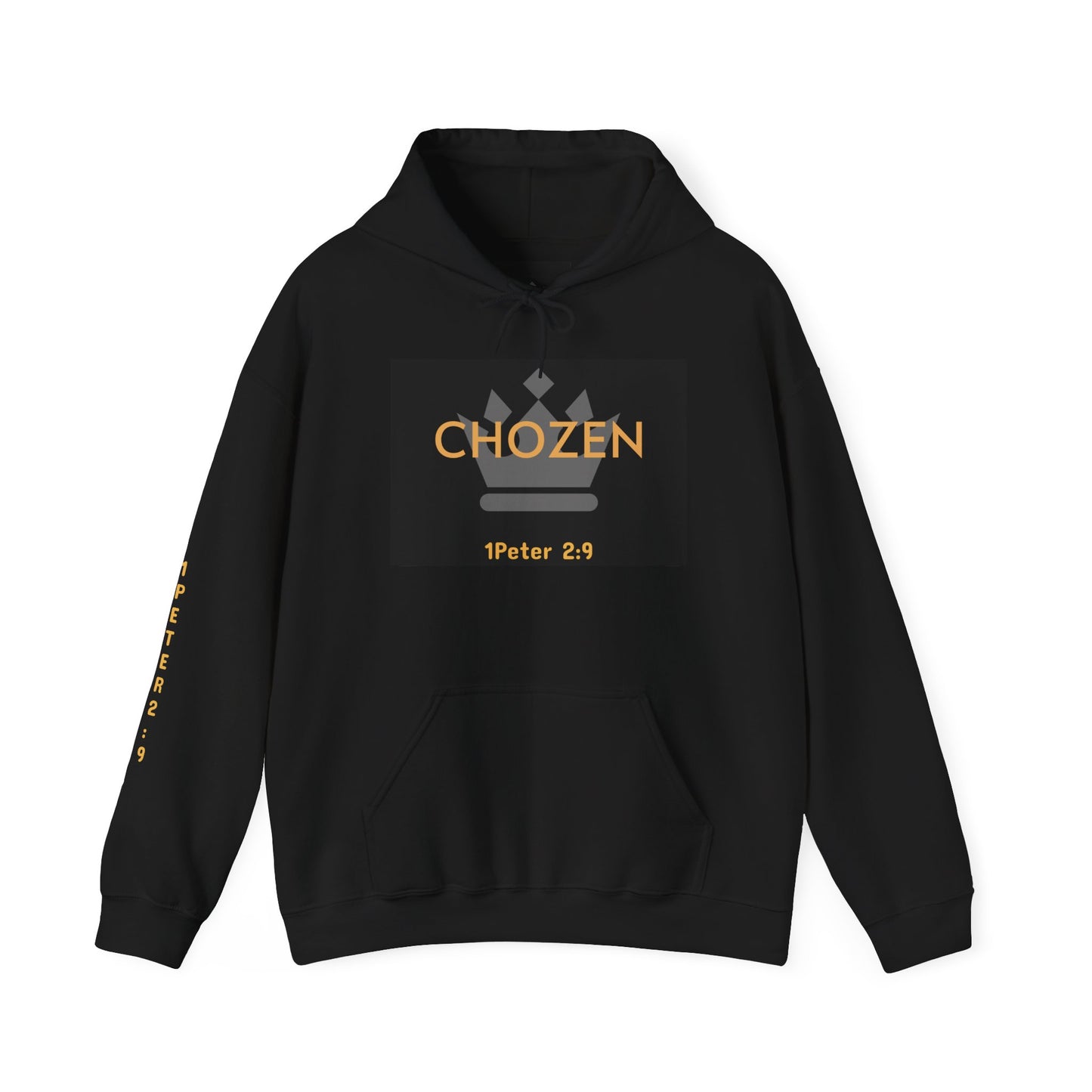 Faith-Inspired Hooded Sweatshirt - CHOZEN 1 Peter 2:9